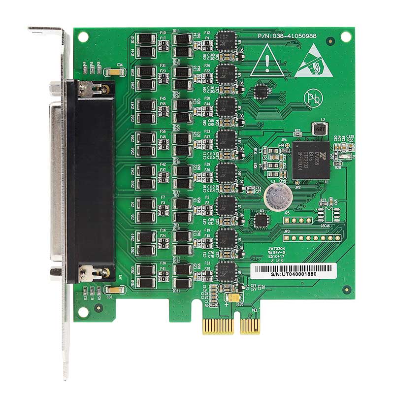 PCI-E轉(zhuǎn)8口RS-232/485/422多串口卡