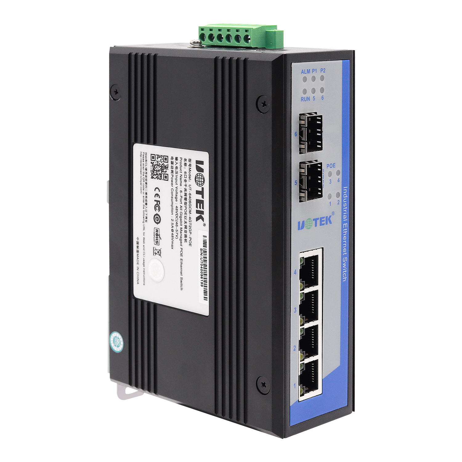 6口全千兆網管型POE以太網交換機