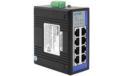 工業(yè)迷你網絡交換機_UT-6408C 8口百兆非網管小型以太網交換機